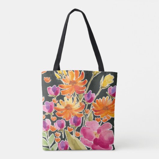 Aanvulling bij het verzamelen - Roze en Oranje blo Draagtas (Achterkant)