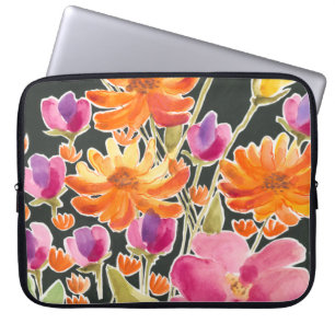Aanvulling bij het verzamelen - Roze en Oranje blo Laptop Sleeve