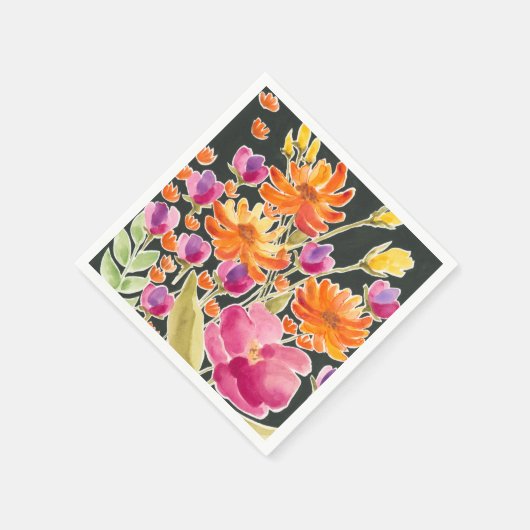 Aanvulling bij het verzamelen - Roze en Oranje blo Servet (Hoek)