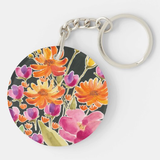 Aanvulling bij het verzamelen - Roze en Oranje blo Sleutelhanger (Achterkant)