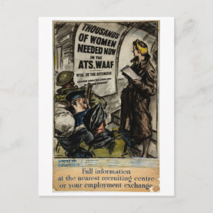 Aanwerving luchtmacht ATS_Propaganda Poster Briefkaart