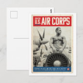 Aanwerving van  Amerikaans luchtkorps Briefkaart (Voorkant / Achterkant)