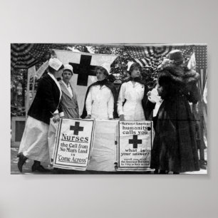 Aanwerving van verpleegsters poster