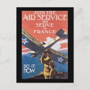 Aanwerving voor luchtdiensten briefkaart