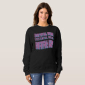 Aanwezige Dread Slogan Streetwear Aesthetische ret Trui (Voorkant volledig)