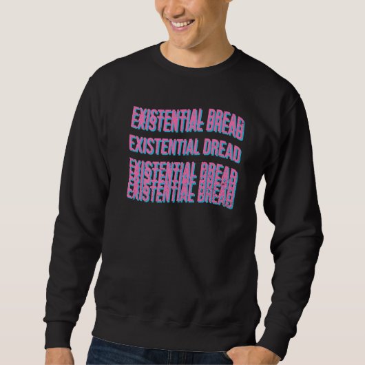 Aanwezige Dread Slogan Streetwear Aesthetische ret Trui (Voorkant)