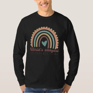 Aanwezigheidsmedewerker okéste mannen vrouwen scho t-shirt
