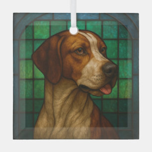 Aanwijzer "Glas in lood" Glas Ornament