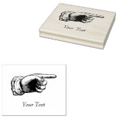  aanwijzer met aangepaste tekst 	rubberstempel (Gestempeld)