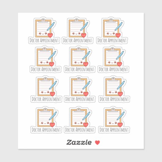 Aanwijzing arts sticker (Vel)