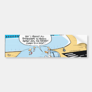 Aanwijzingen voor het aanlanden van de moeras bumpersticker