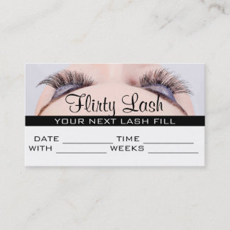 Aanwijzingskaart MakeUp Lash Extensions Salon Afsprakenkaartje