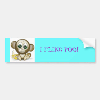 aap3633, IK VLIEG POO! Bumpersticker