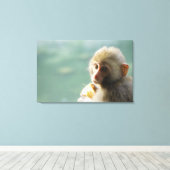 aap 3 canvas afdruk (Insitu (Houten vloer))