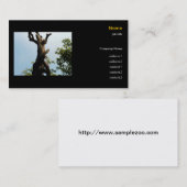 Aap aan de boom, dierentuin visitekaartje (Voorkant / Achterkant)