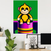 aap - Afdruk groot Kind Poster (Thuiskantoor)