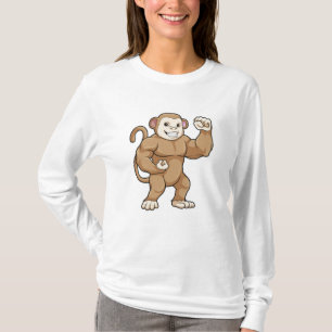 aap als Bodybuilder in Bodybuilding T-shirt