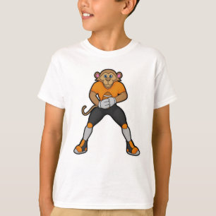 aap als Football speler met Football T-shirt