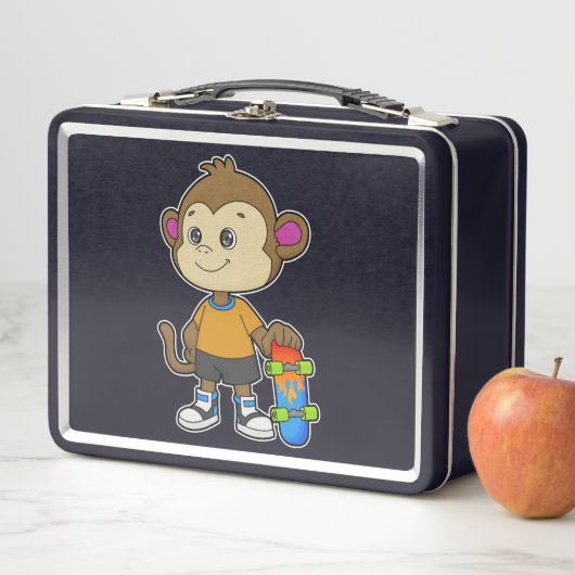 aap als Skater met skateboard (In situ)