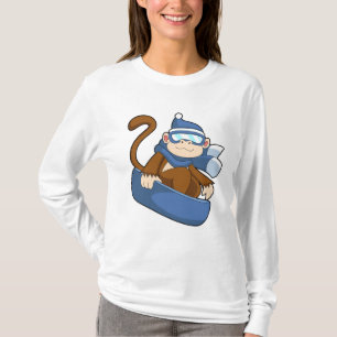 aap als sneeuwboarder met Sonowboard.PNG T-shirt