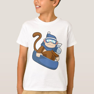 aap als sneeuwboarder met Sonowboard.PNG T-shirt