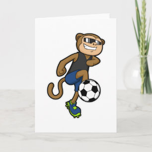 Aap als voetballer bij Voetbal Kaart