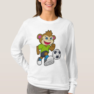 aap als voetzoeker met Voetbal T-shirt
