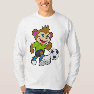 aap als voetzoeker met Voetbal T-shirt