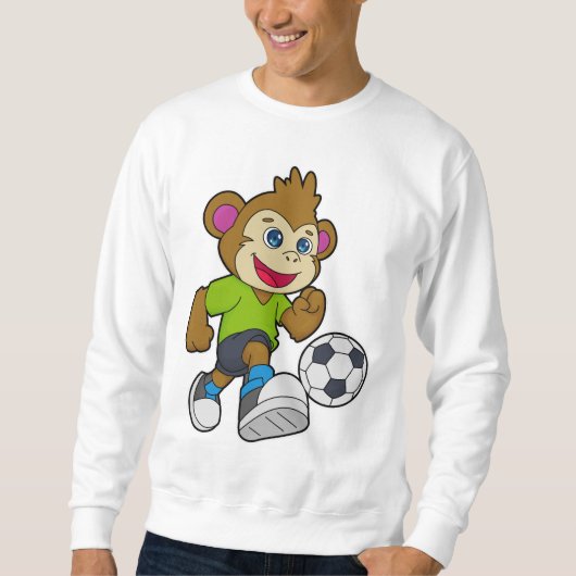 aap als voetzoeker met Voetbal Trui (Voorkant)