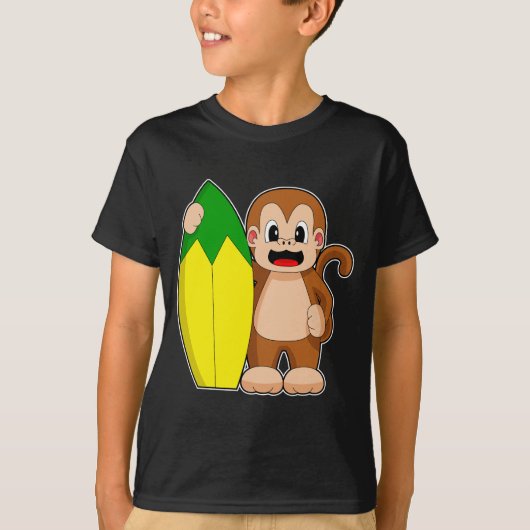 Aap Banaan Surfen T-shirt (Voorkant)