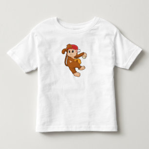 aap bij honkbal met honkbal kinder shirts