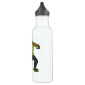 aap bij honkbal met honkbalknuppel waterfles  (Rechts)