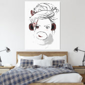 aap. canvas afdruk (Insitu (Slaapkamer))