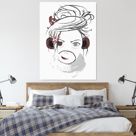 aap. canvas afdruk (Insitu (Slaapkamer))