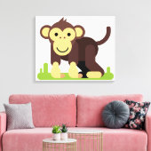aap canvas afdruk (Insitu (Woonkamer))