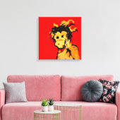 aap canvas afdruk (Insitu (Woonkamer))