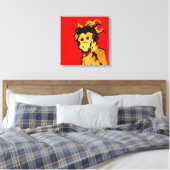 aap canvas afdruk (Insitu (Slaapkamer))