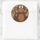 aap-chimp-aap-chimpansedier ronde sticker (Tas)
