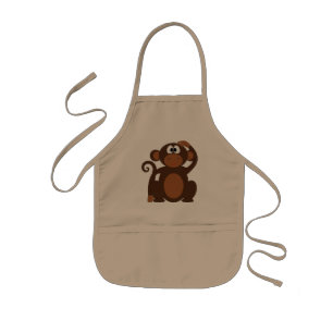 aap-chimpansee-dier kinder schort