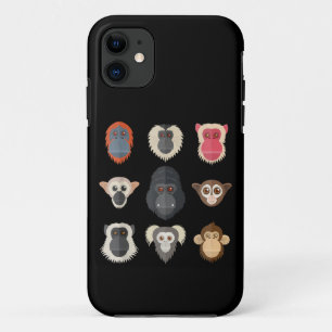 Aap Chimpansee Gorilla Slingeraap Eekhoorn M iPhone 11 Hoesje