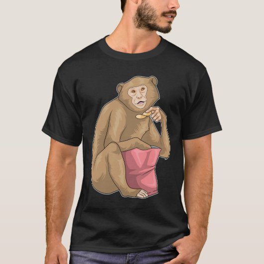 Aap Chips Zak van Chips T-shirt (Voorkant)