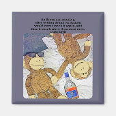 Aap citaat magneet (Voorkant)