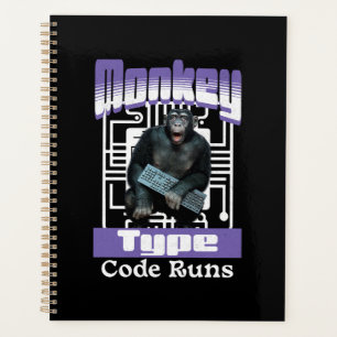 Aap die code typt laat programmeur humor los planner