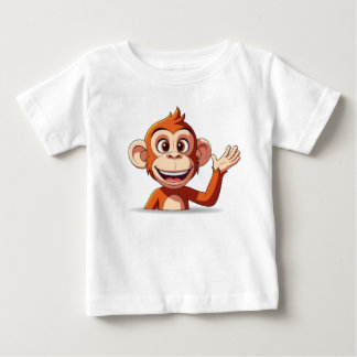 Aap die hallo zwaait Vector Illustratie
