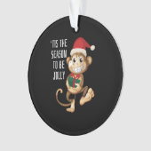 Aap Dier Kerstmis Ornament (voorkant)