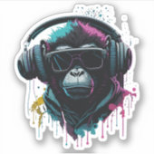 Aap DJ Sticker (Voorkant)