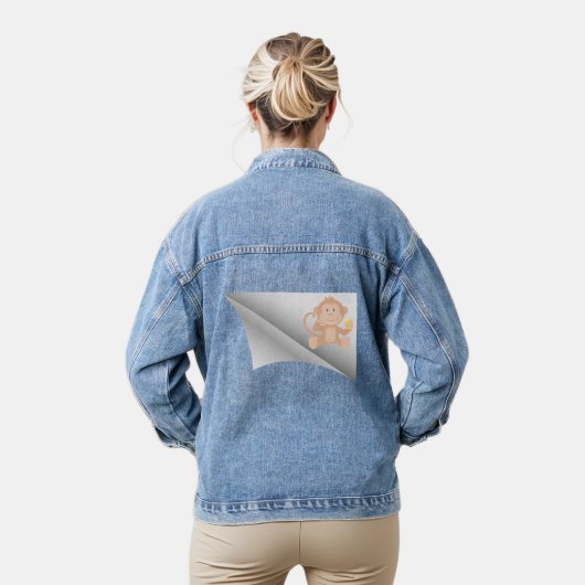 Aap eet banaan onder de pleister denim jacket (Model)
