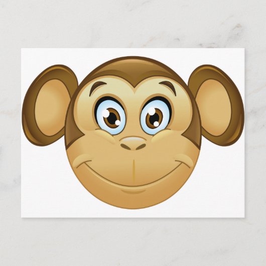 aap emoji briefkaart (Voorkant)