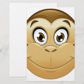 aap emoji briefpapier (Voorkant / Achterkant)