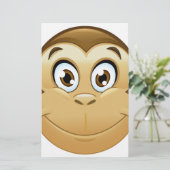 aap emoji briefpapier (Staand voorkant)